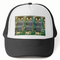 Six Computers Chips Circuits Hats