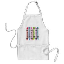 Six Crayon Designs Apron