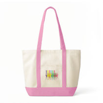 six lamas in six llama colours tote bag