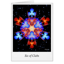 Six of Clubs Card