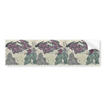 Six poets by Kitagawa, Utamaro Ukiyoe Bumper Stickers
