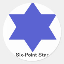Six-Point Star Sticker