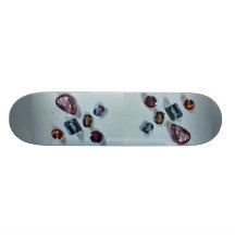 Six precious stones custom skate board