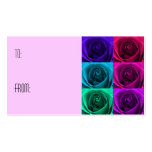 Six Roses Gift Tag business cards