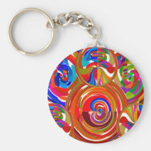 Six Sigma Circles - Reiki Colour Therapy Plates V8 Key Chain