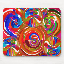 Six Sigma Circles - Reiki Colour Therapy Plates V8 Mouse Pads