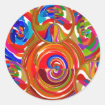 Six Sigma Circles - Reiki Colour Therapy Plates V8 Sticker