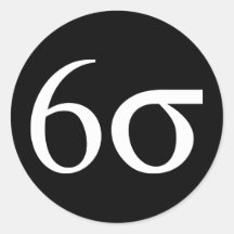 Six Sigma (Lean Six Sigma) Sticker