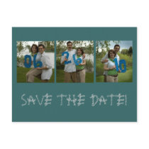 six, twentysix, ten, SAVE THE DATE! Postcard
