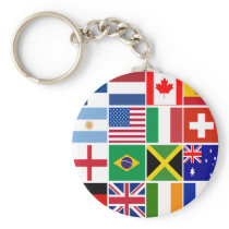 Sixteen Flags of Many Nations T-shirts, Mugs, More Key Chain