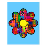 Sixties Flower Power Postcard