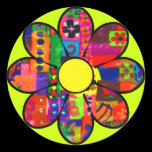 Sixties Flower Power stickers