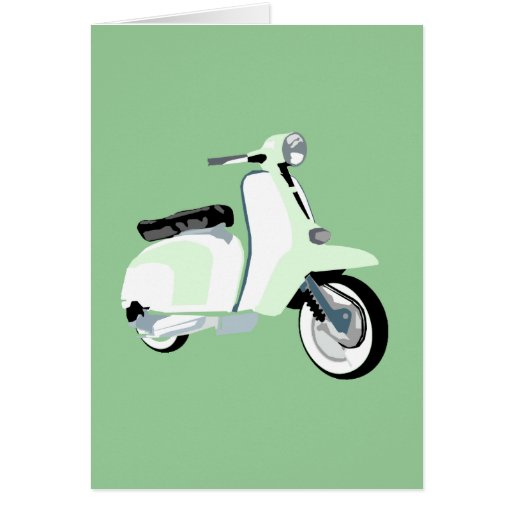 Sixties Mod Scooter Card