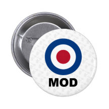Sixties Mod Target Button