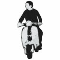 Sixties scooter boy embroidered hoody embroidered shirts