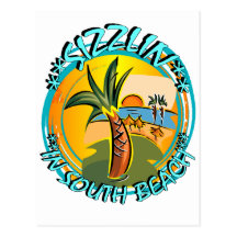 Sizzlin In South Beach Post Cards