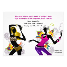 Sizzling Chicks Girl's Night Out Invitation