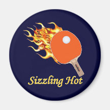 Sizzling Hot Flaming Ping Pong Magnet