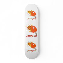 Sizzling Hot Flaming Ping Pong Skate Board Deck