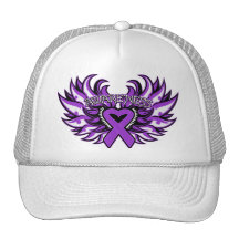 Sjogren's Syndrome Awareness Heart Wings.png Mesh Hat