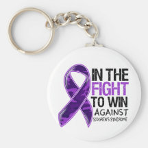 Sjogren's Syndrome - Fight To Win Keychain