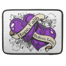 Sjogren's Syndrome Hope Faith Dual Hearts Sleeves For MacBooks