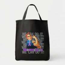 Sjogren's Syndrome Rosie WE CAN DO IT Canvas Bags