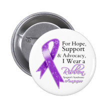 Sjogren's Syndrome Support Hope Awareness Pins
