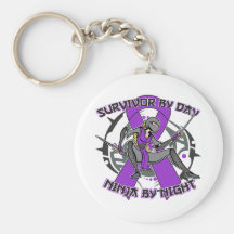 Sjogrens Syndrome Survivor By Day Ninja By Night Key Chain