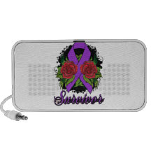 Sjogren's Syndrome Survivor Rose Grunge Tattoo Speaker System
