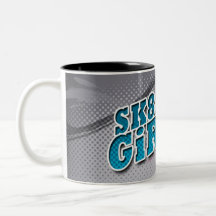 SK8-R Girl Mug GREY Mok