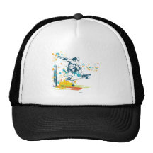 sk8er skateboarder vector mesh hats