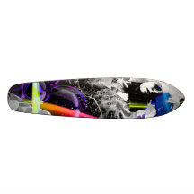 Skate Oldschool 70"milk Planches À Roulettes Customisées