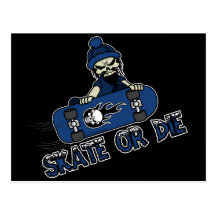 Skate or Die Postcard