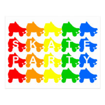 skate party : rainbow quads postcards
