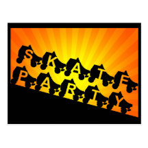 skate party : sunset rays postcards