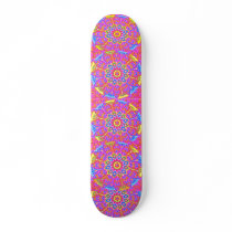 Skate Punk Princess Pink Mandala Skateboard
