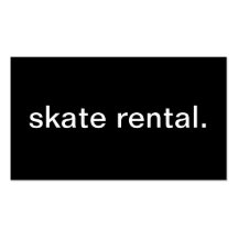 Skate Rental Business Cards