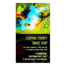 Skate Shop PopArt Business Card