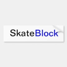 skateblock bummper sticker bumper stickers