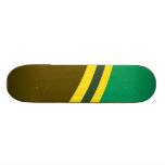 Skateboard, 3 Cool Stripes, Seafoam, Gold, Olive