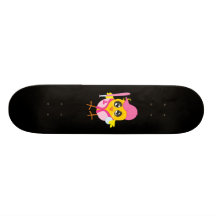 Skateboard Baseball Chick