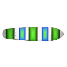 Skateboard colourful stripes retro customizeable