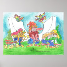 Skateboard critters. posters