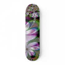 Skateboard Floral Garden