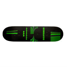 Skateboard Green Invader ZIZZAGO