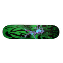 Skateboard -Green  Rock  It