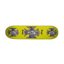 Skateboard - Iron Cross Skull & Dragon