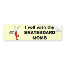 Skateboard Moms Bumper Sticker