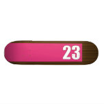 skateboard > panel on stripe [pink+chocolate]